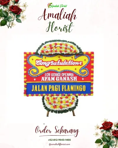 Bunga Papan Congratulation di Talang Jambe